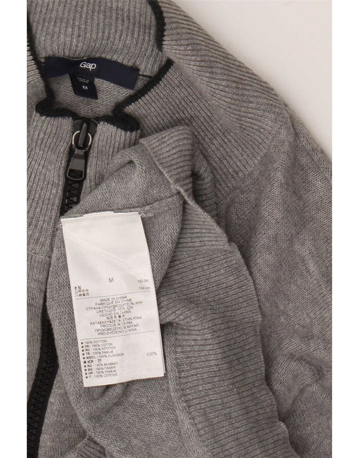 Gap Cardigan Pull Homme Gris Moyen Coton