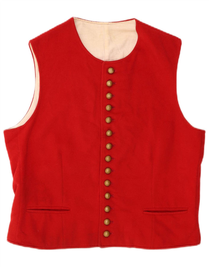 gilet femme vintage UK 14 Rouge moyen