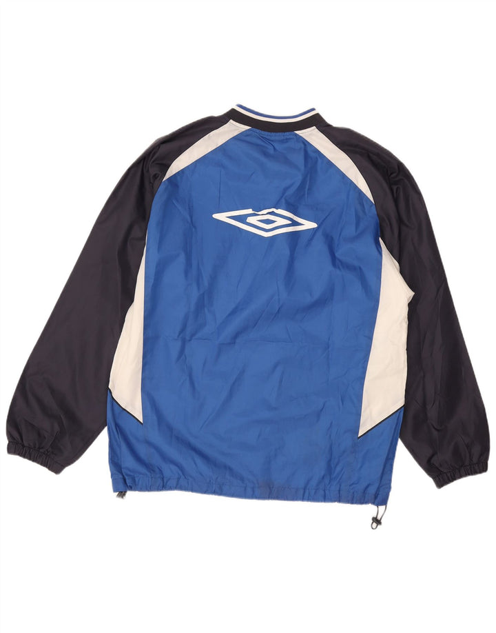 LOTTO Haut de Survêtement Graphique pour Homme Grand Bleu Colorblock Polyester