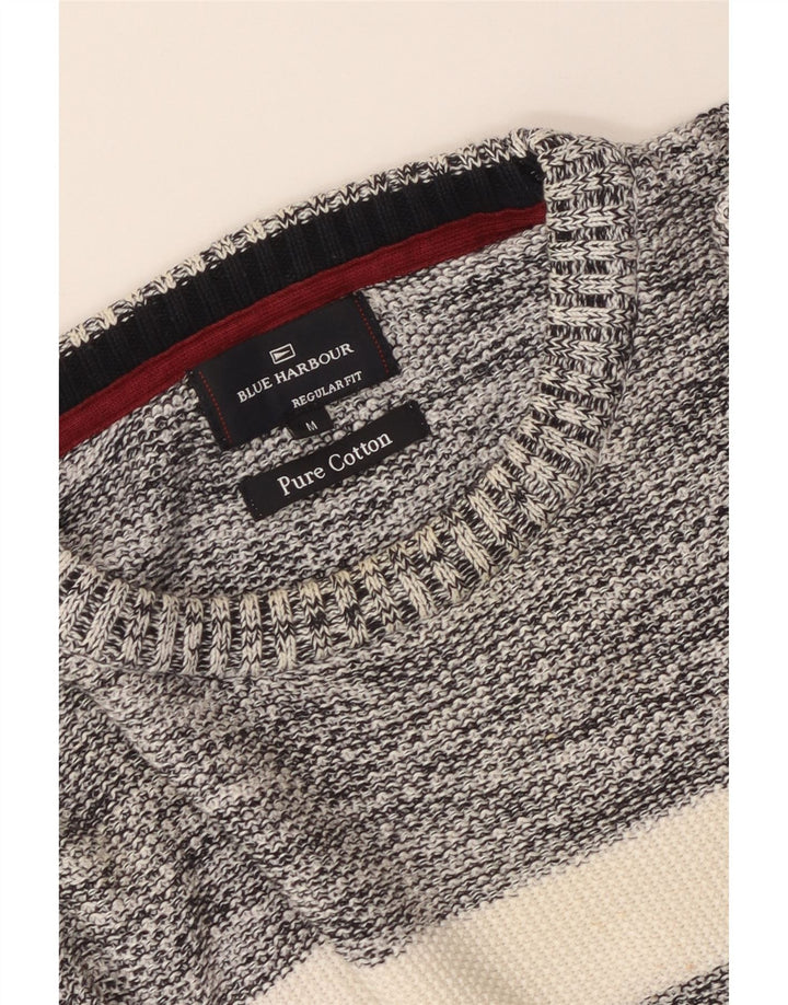 Marks & Spencer Pull à col rond pour homme Bleu marine moyen Colourblock