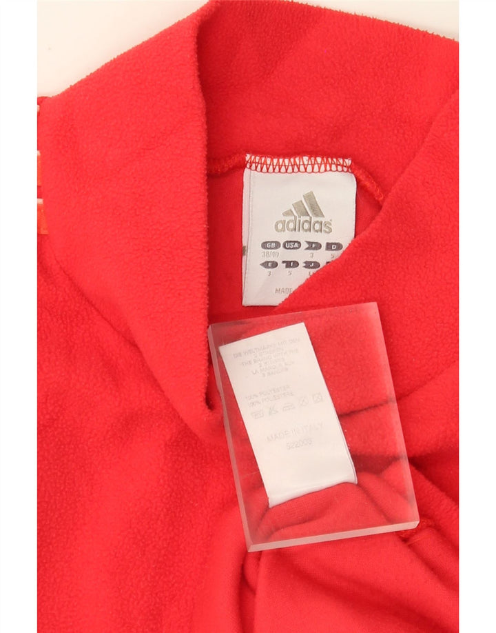 Adidas Pull polaire pour homme UK 38/40 Rouge moyen Polyester