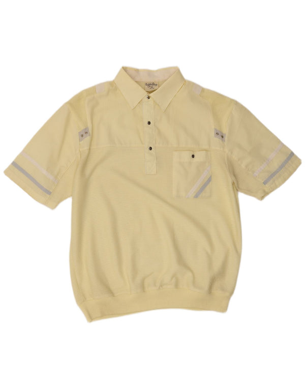 Angelo Litrico Chemise Pull Homme IT 48/50 Rayé Jaune Moyen