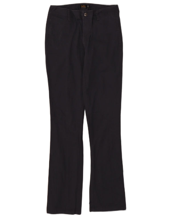 Pantalon chino bootcut Lee pour femme US 7 Medium W28 L31 Bleu marine Coton
