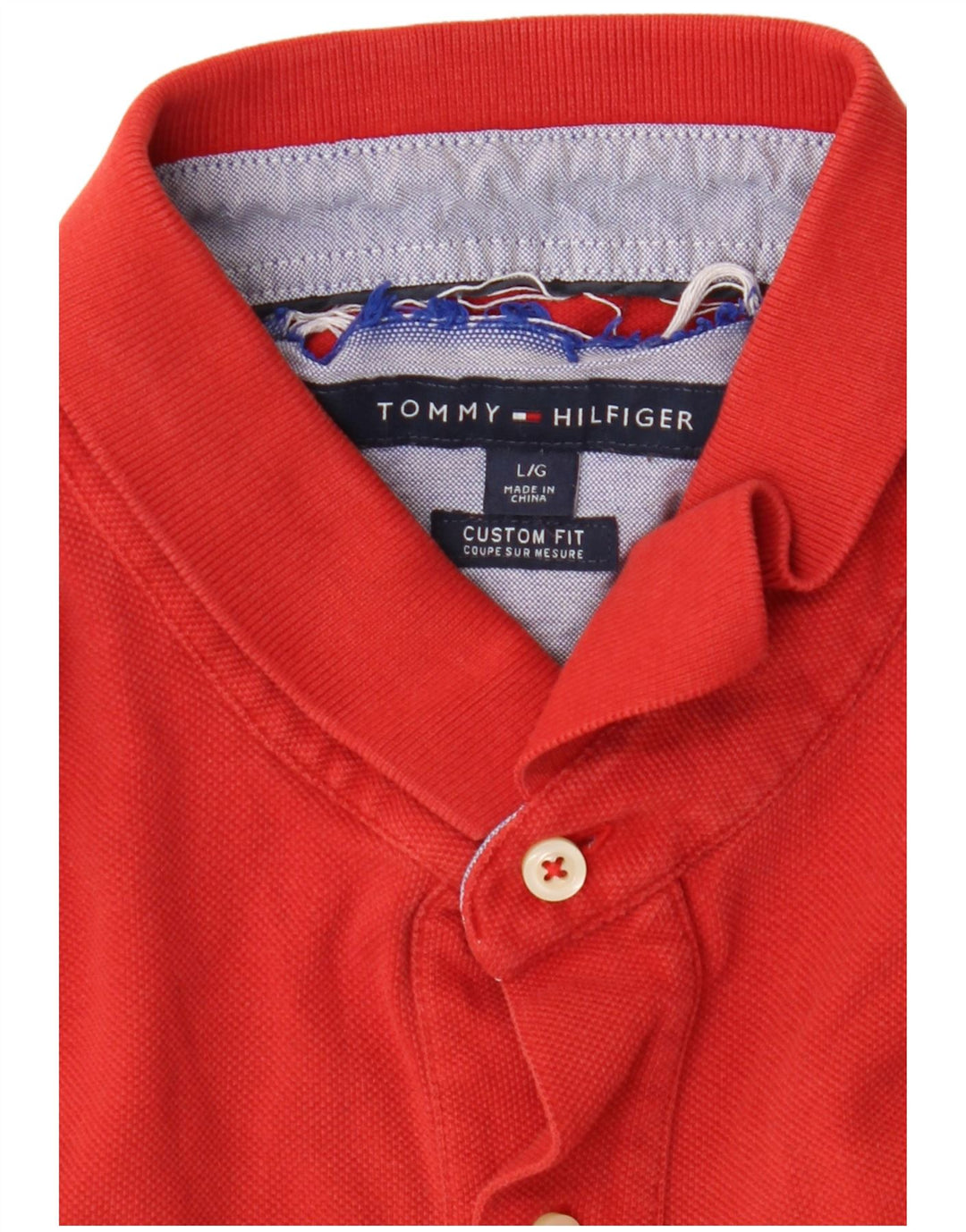 TOMMY HILFIGER Polo sur mesure pour homme Large Rouge