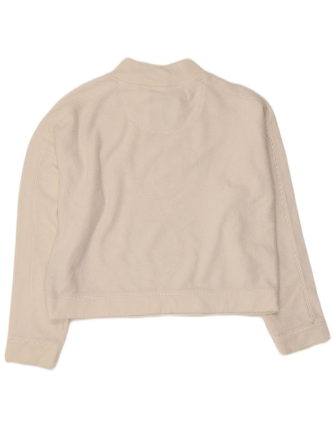 Jack Wills Sweat-shirt court graphique pour femme UK 14 Large Blanc