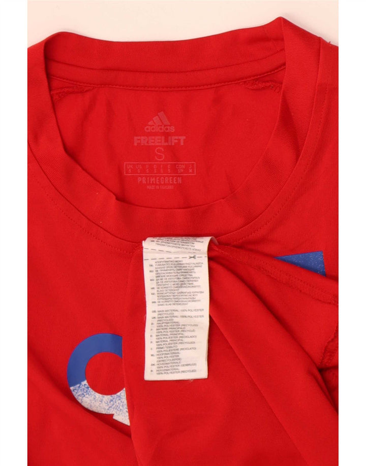 Adidas T-shirt graphique pour homme Petit rouge Polyester