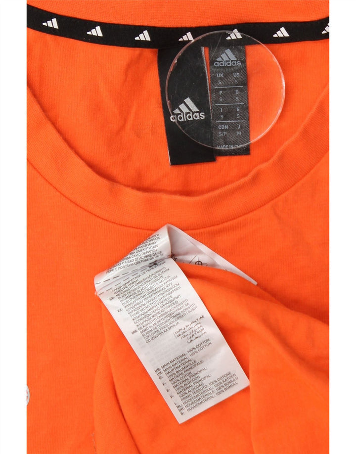 Adidas T-shirt graphique pour homme Petit coton orange