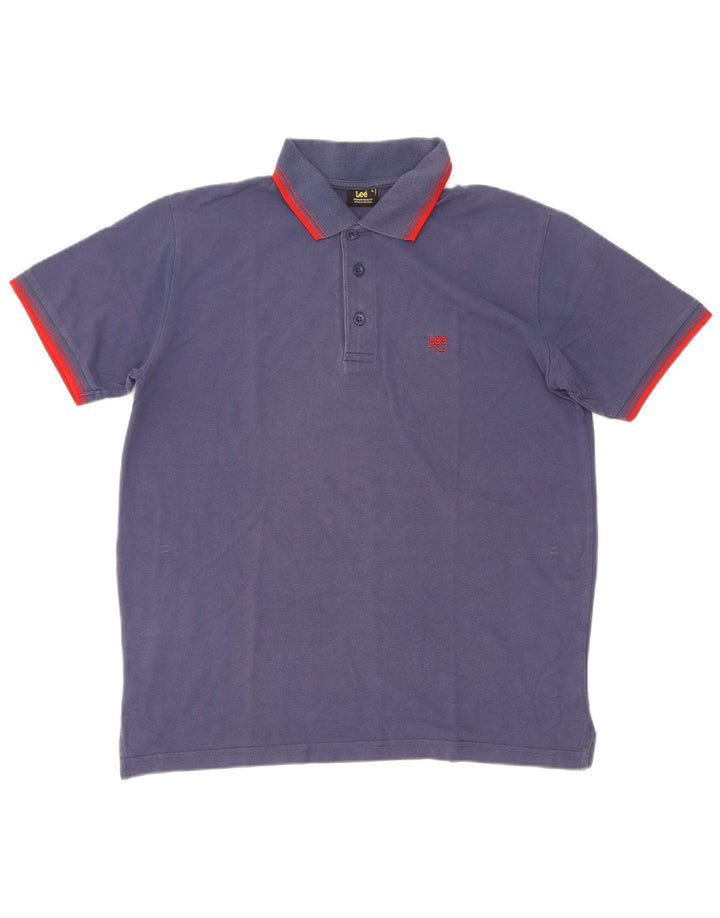 Lee Polo Homme Grand Bleu Coton