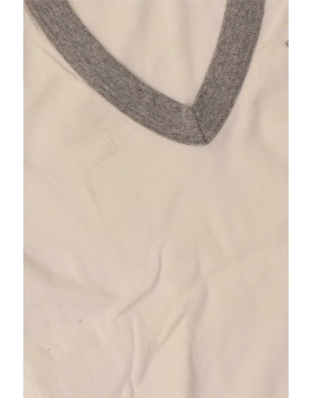 Kappa T-Shirt Femme Top UK 8 Small Blanc Colourblock