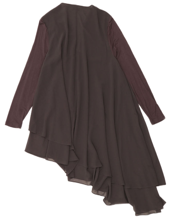MINT VELVET Robe Asymétrique Femme UK 16 Grand Gris Colorblock