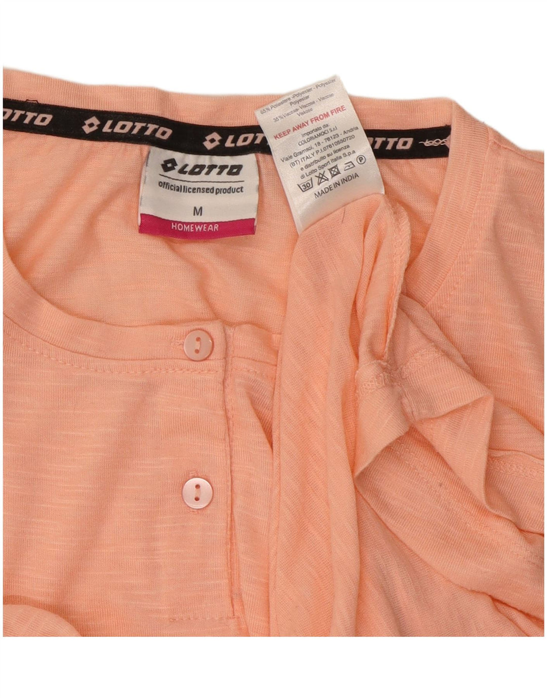 Lotto T-Shirt Graphique Femme UK 14 Rose Moyen Polyester