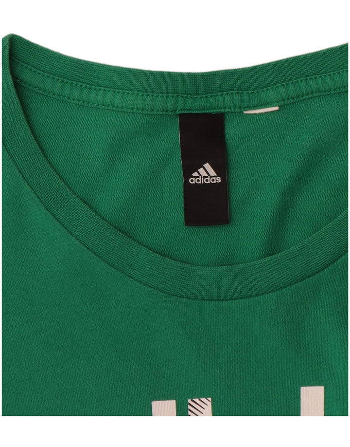 Adidas T-Shirt Graphique Homme Vert Moyen