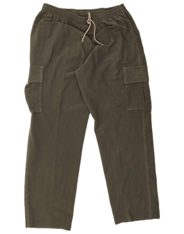 Diadora Pantalon de survêtement cargo pour homme UK 42 Large Kaki Polyester