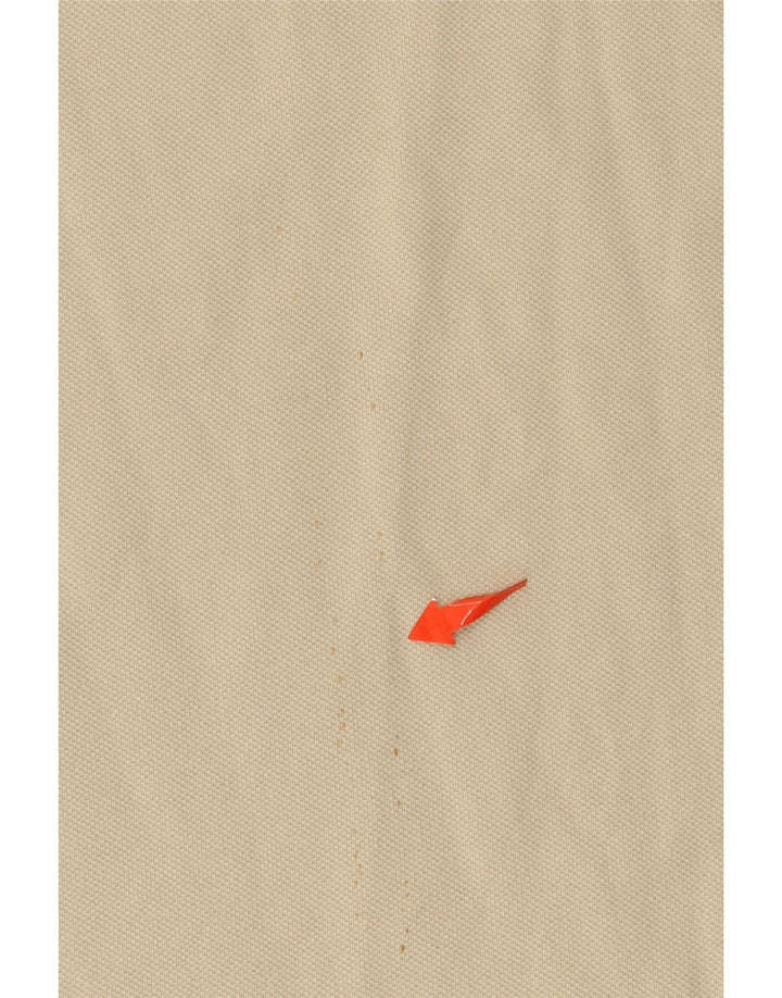 KAPPA Polo à manches longues pour homme en coton beige