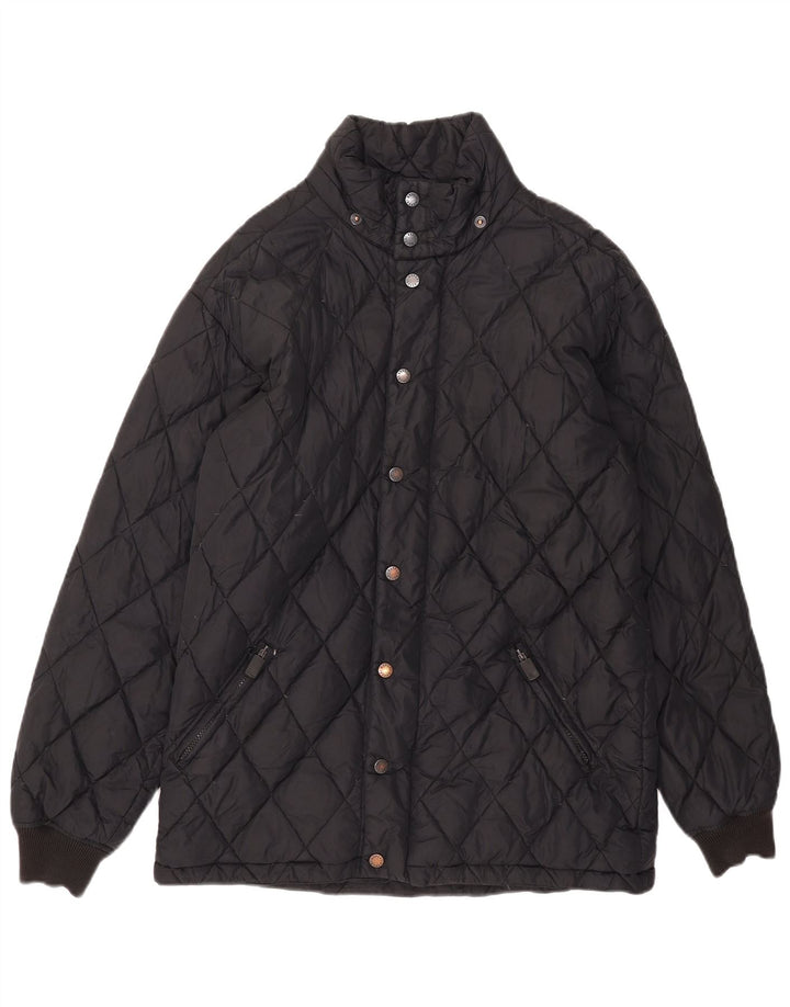 Alberto Aspesi Veste matelassée pour homme UK 36 Small Noir Polyamide