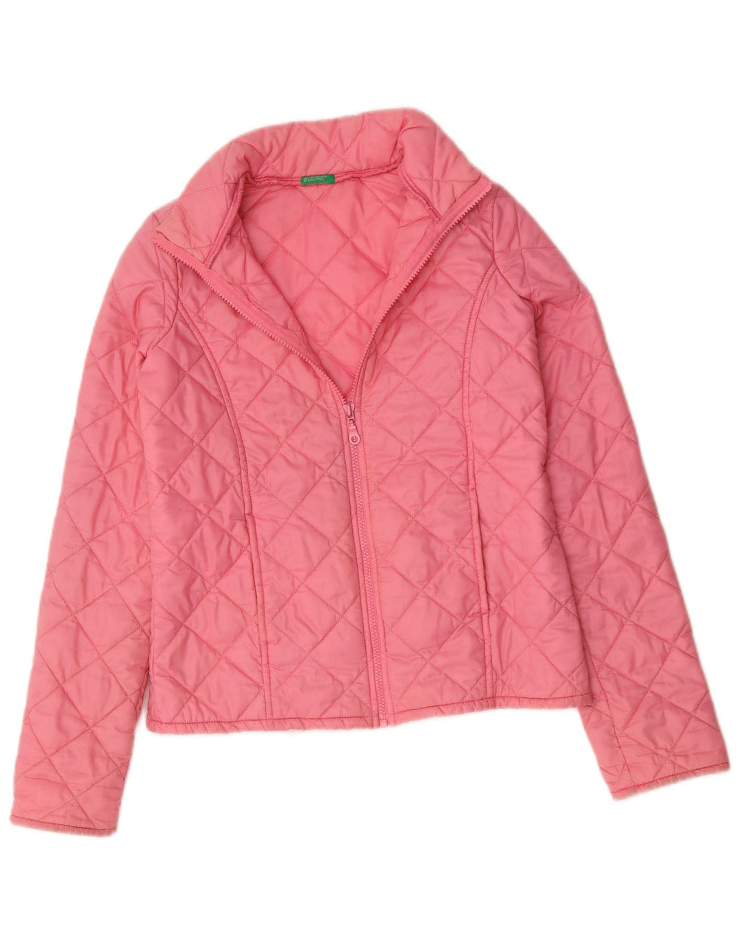 BENETTON Veste matelassée pour femme UK 8 Small Rose