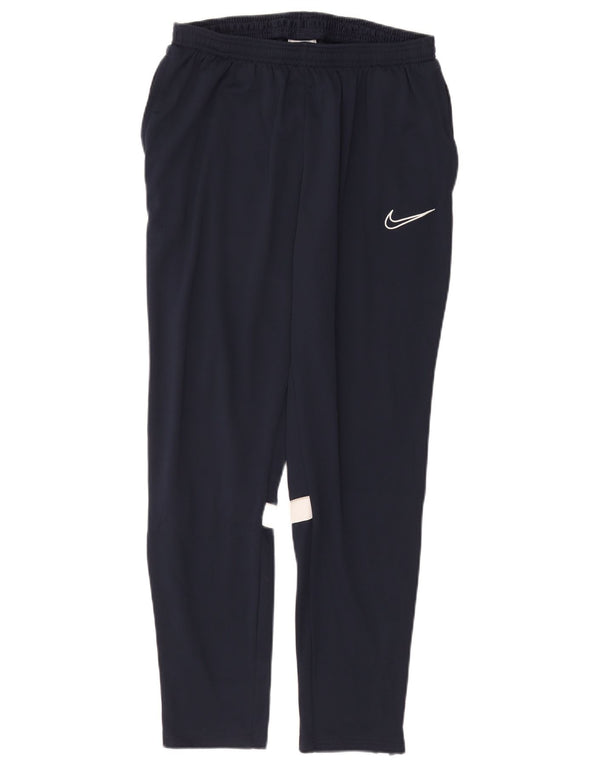 Nike Pantalon de survêtement Dri Fit pour homme XL Bleu marine Colorblock Polyester