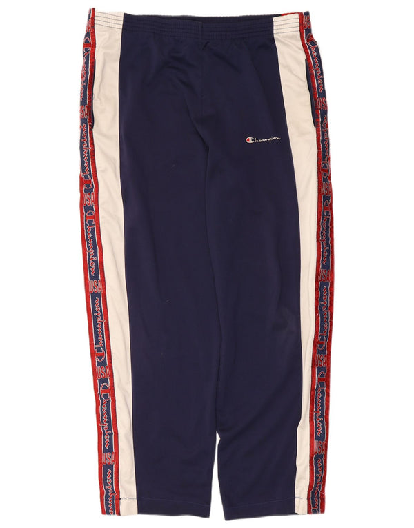 Champion Pantalon De Survêtement Graphique Homme Large Bleu Marine Colourblock
