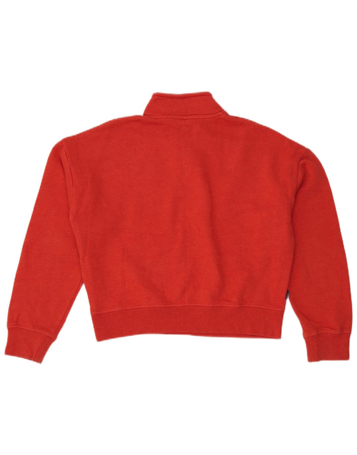 SUPERDRY Sweat-shirt court surdimensionné pour femme UK 12 Rouge moyen
