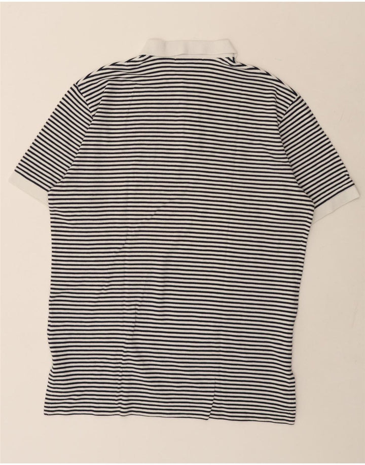 POLO RALPH LAUREN Polo Homme Grand Coton à Rayures Blanc