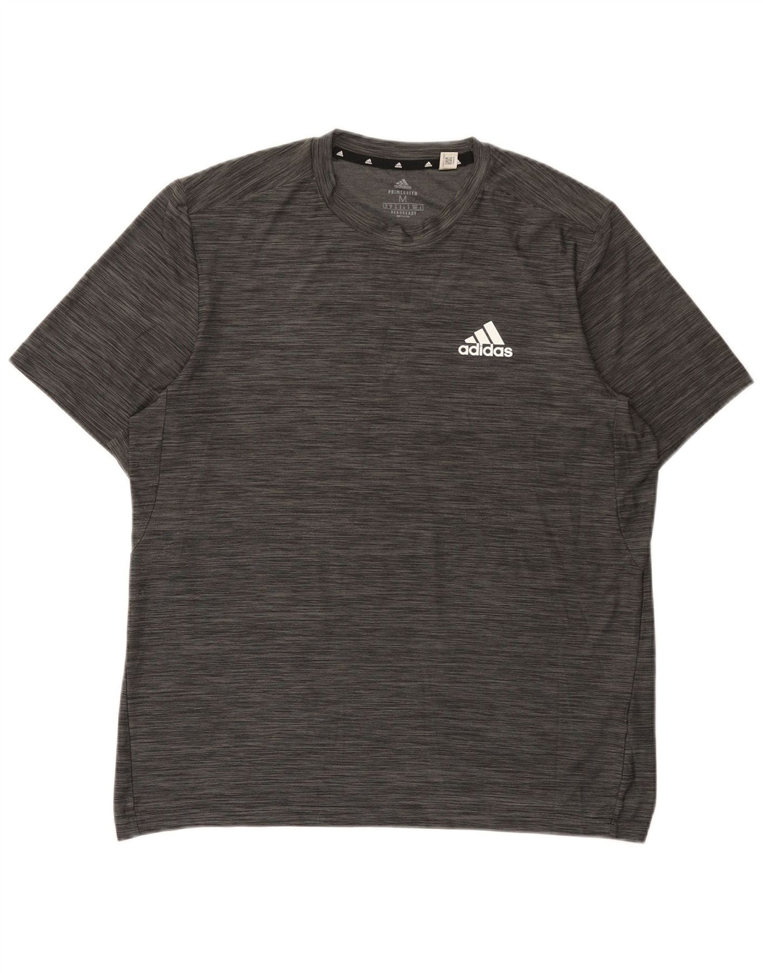 Adidas Homme Aeroready T-Shirt Top Gris Moyen Moucheté Polyester