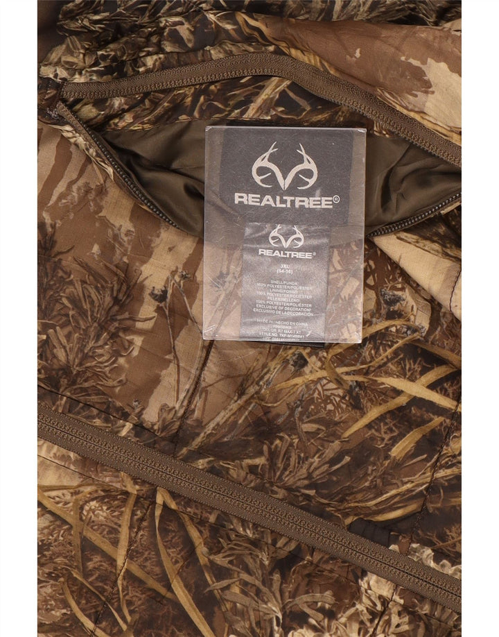 REALTREE Gilet Réversible Homme IT 54/56 3XL Marron Camouflage Polyester