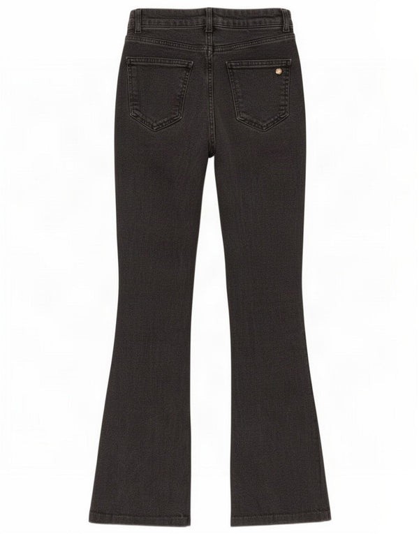 Zara Jean évasé pour femme EU 36 XS W26 L30 Noir Coton