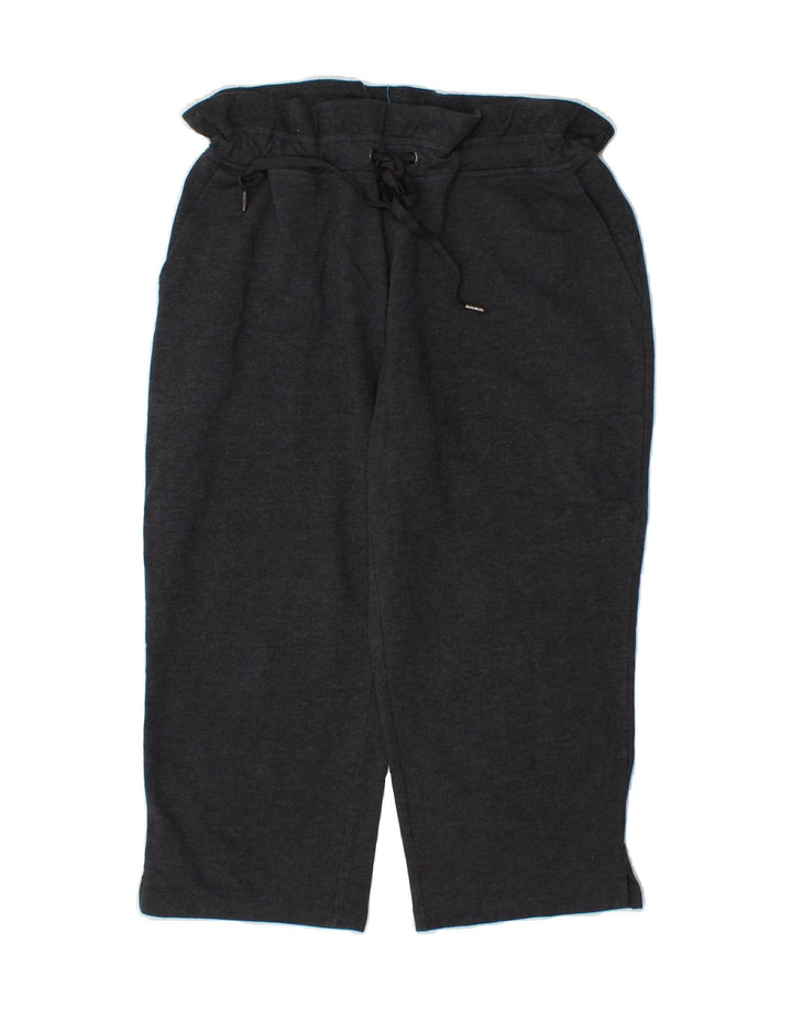 EDDIE BAUER Womens Capri Tracksuit Trousers UK 14 Medium  Grey Vintage Eddie Bauer and Second-Hand Eddie Bauer from Messina Hembry 