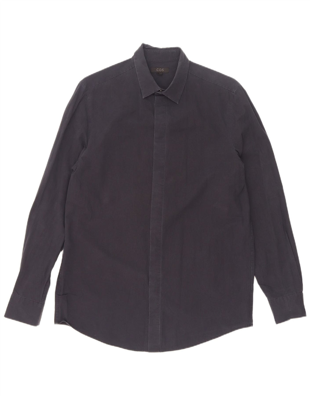 Cos Chemise Homme Taille 39 Coton Bleu Marine Moyen