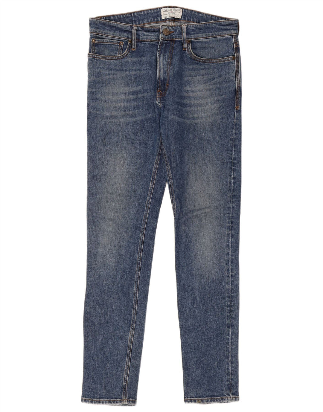 Fat Face Jean Slim Femme W32 L32 Bleu Coton
