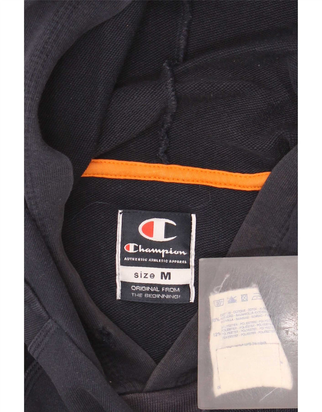 Champion Pull à Capuche Homme Bleu Marine Moyen Coton