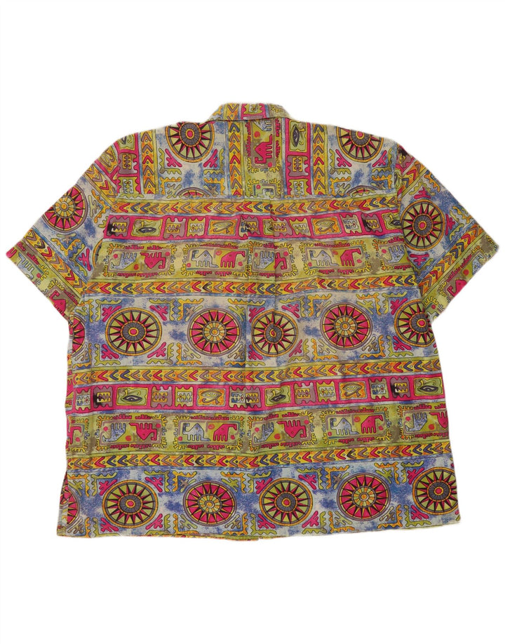Avanti Chemise à motif abstrait pour homme Taille 41/42 Large Multicolore