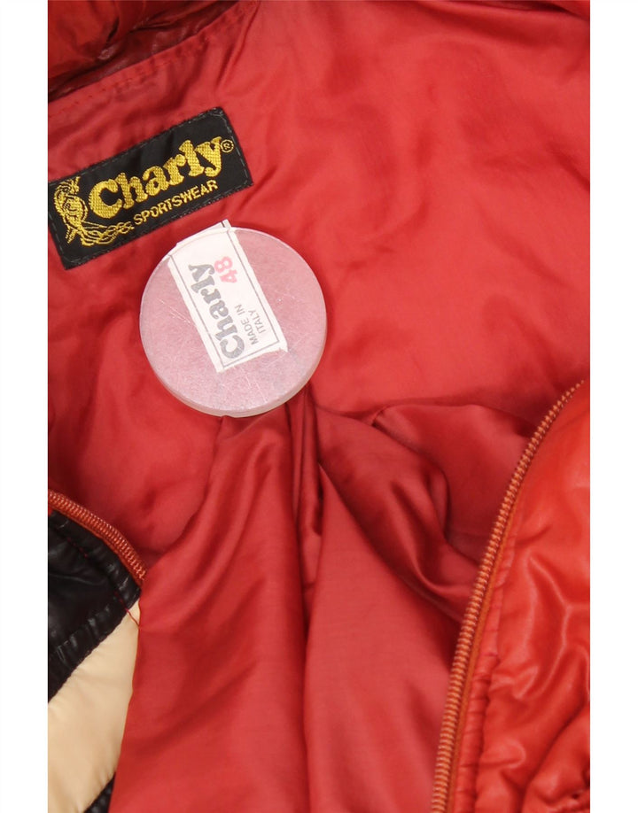 Charly Veste matelassée à capuche pour femme IT 48 XL Rouge Colourblock Polyamide
