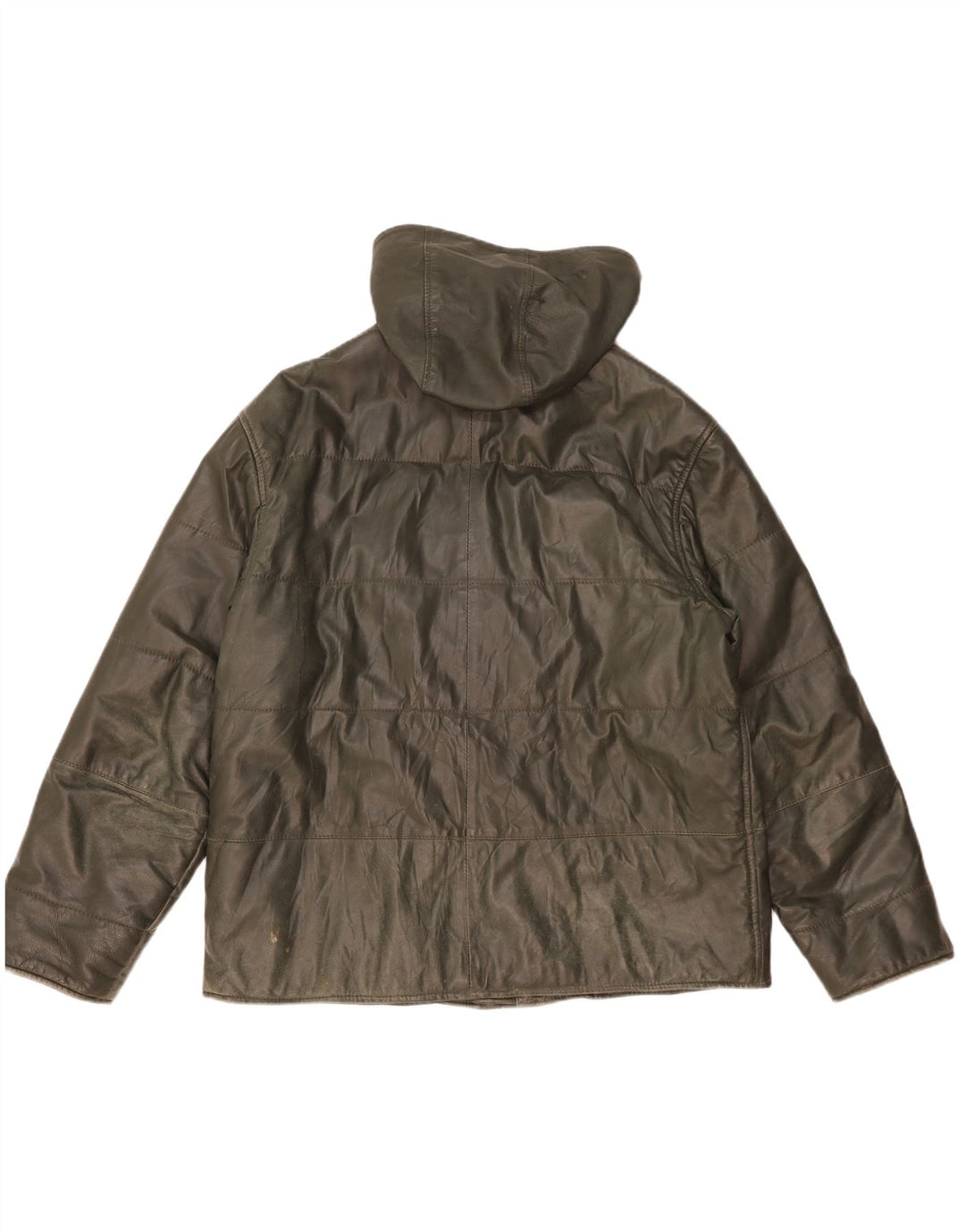 Morris Veste en cuir à capuche pour homme IT 52 XL Cuir vert