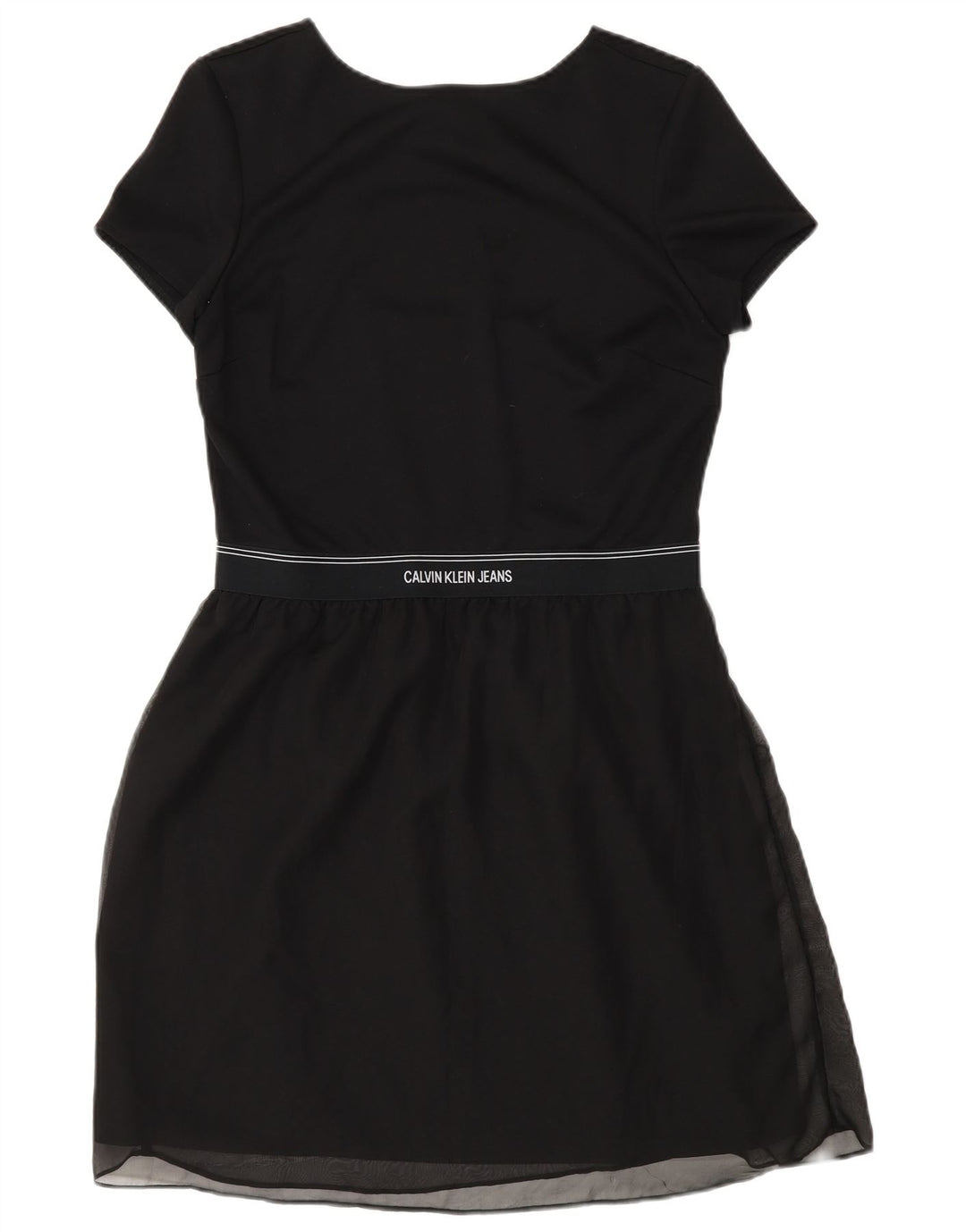 Calvin Klein Robe fourreau pour femme UK 12 Medium Noir Polyester
