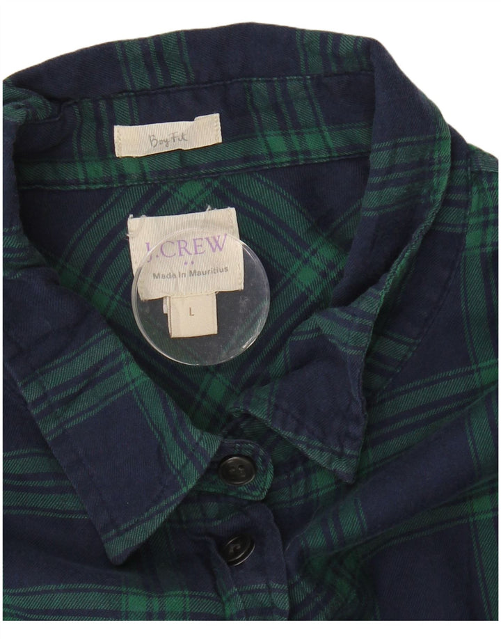 J. Crew Chemise Femme Grand Carreau Bleu Marine