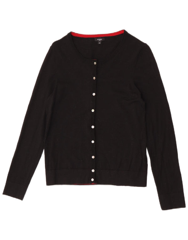 Hobbs Cardigan pour femme en laine noire moyenne UK 44