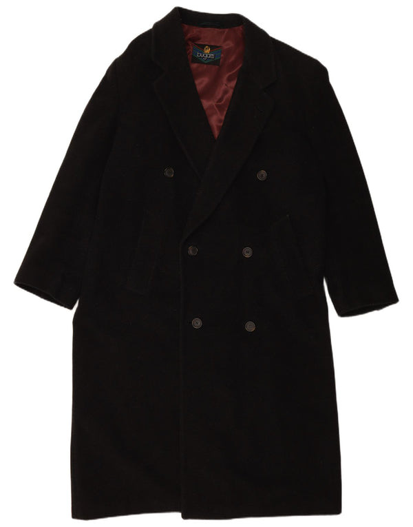 BUGATTI Manteau Double Boutonnage Coupe Ample Homme IT 48 Laine Noir Moyen
