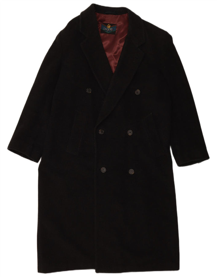 BUGATTI Manteau Double Boutonnage Coupe Ample Homme IT 48 Laine Noir Moyen