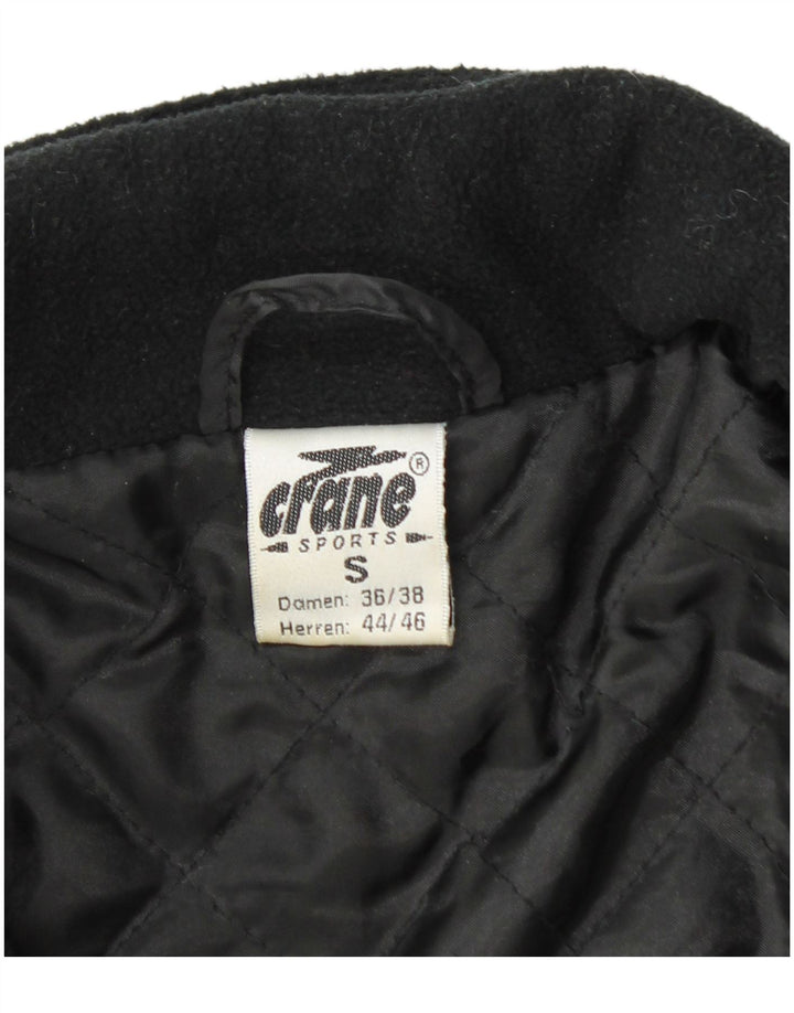 CRANE Veste polaire coupe ample pour homme UK 36 Petit polyester moucheté noir