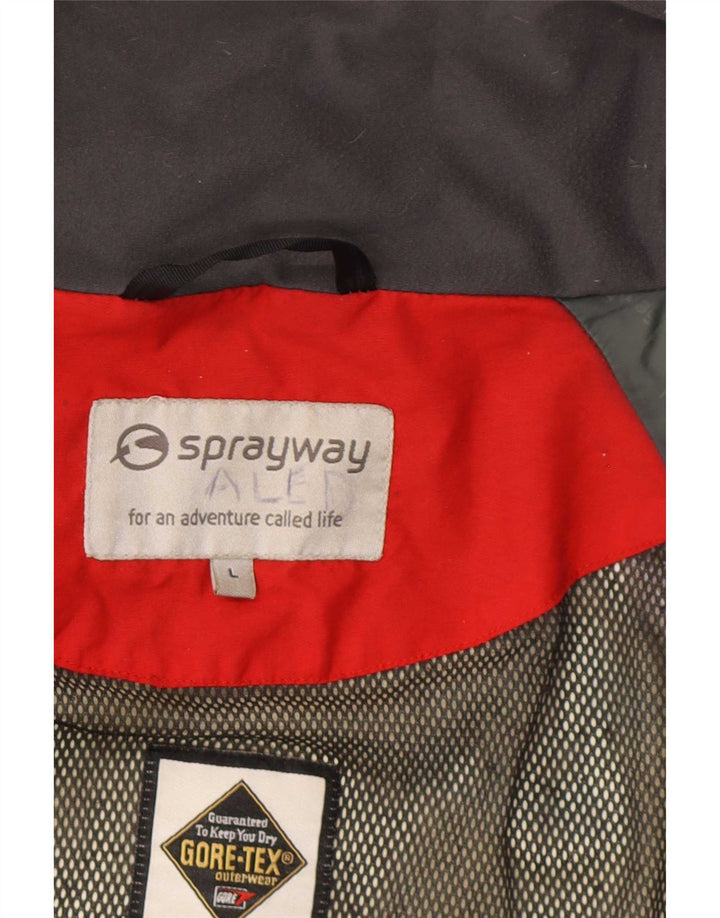 Sprayway Veste de pluie Gore-Tex pour homme UK 40 Large Vert Colorblock Polyamide