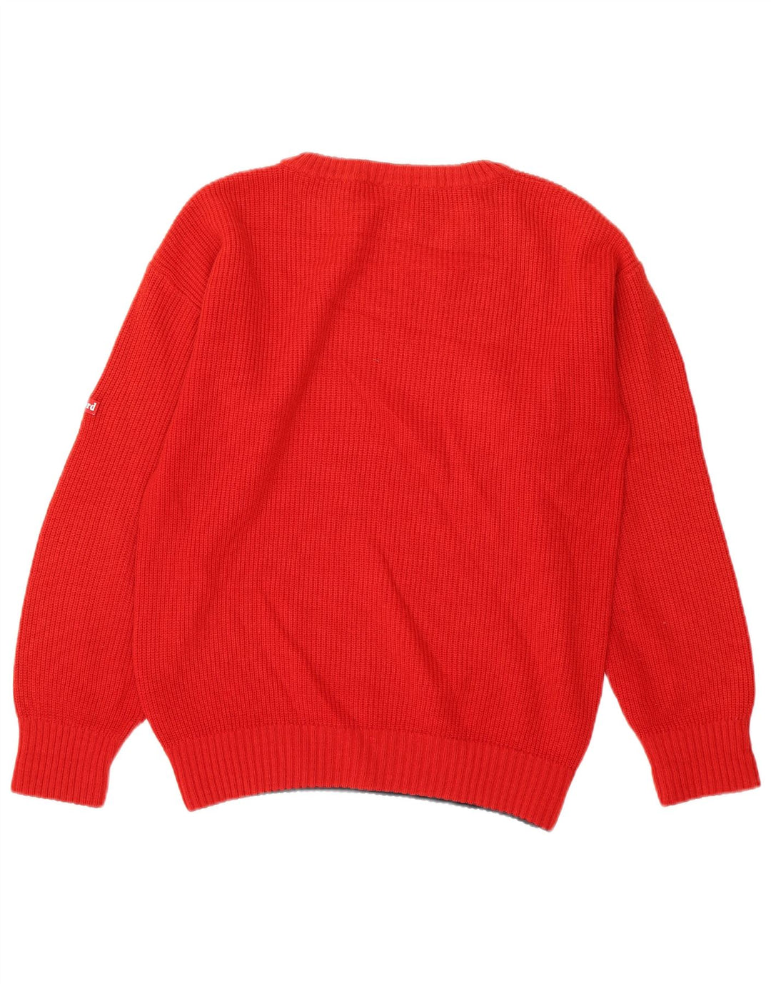 Ivy Oxford Pull Col Ras du Cou Homme Rouge Moyen Laine