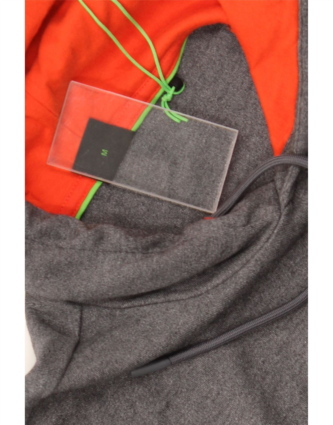 Hugo Boss Pull à capuche graphique en coton gris moyen homme