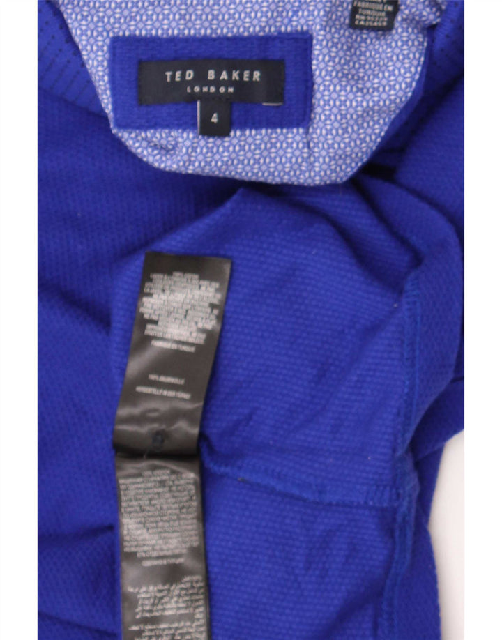 Ted Baker Polo Homme Taille 4 Grand Bleu Coton
