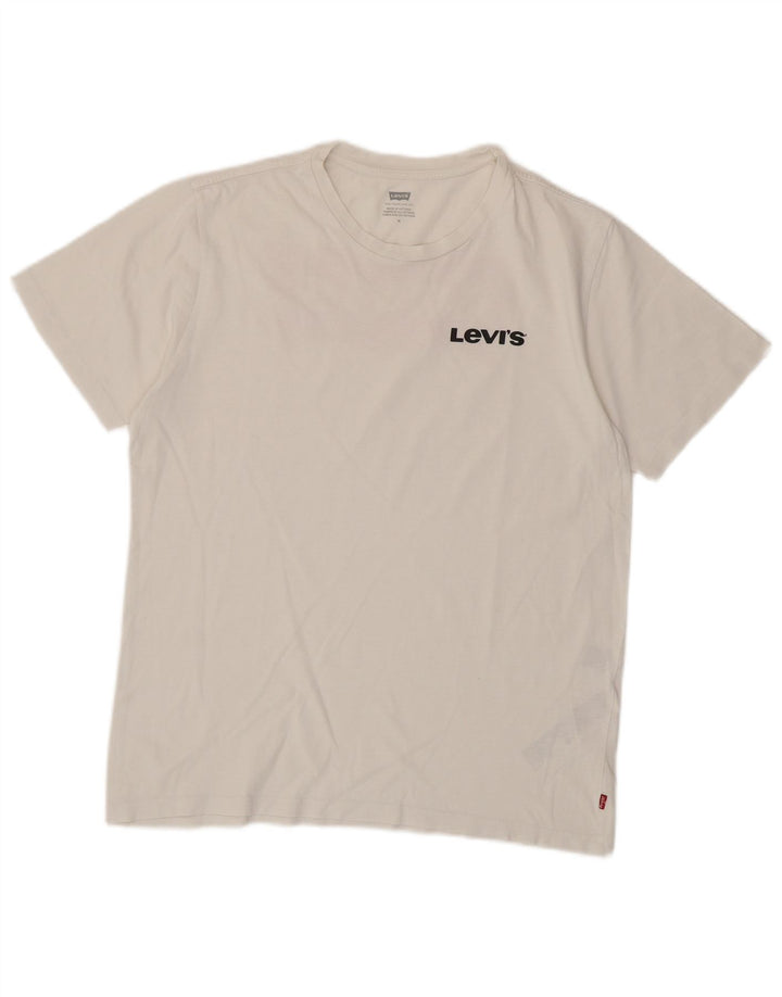 Levi's Tee-Shirt Graphique Homme Blanc Moyen Coton