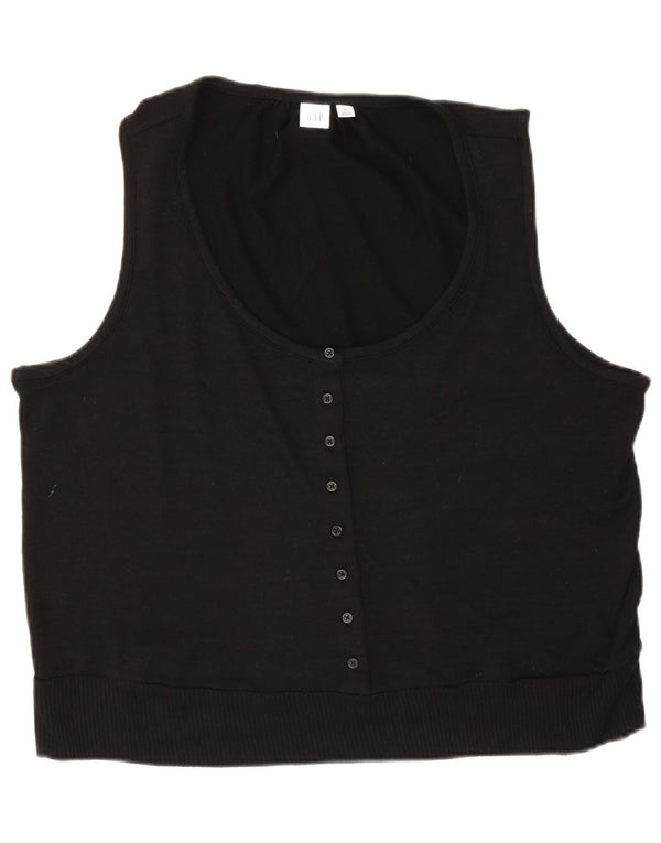 Gap Chemisier sans manches pour femme UK 18 XL Noir Polyester