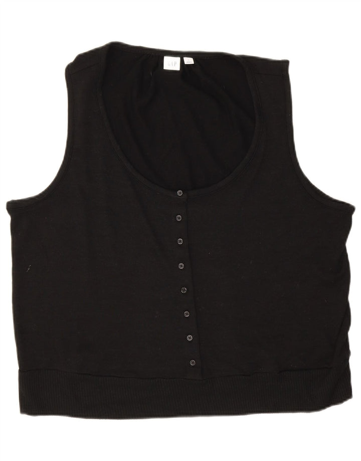 Gap Chemisier sans manches pour femme UK 18 XL Noir Polyester