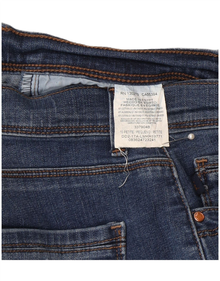 Lee Jeans Capri Femme US 10 Large W30 L23 Bleu Coton