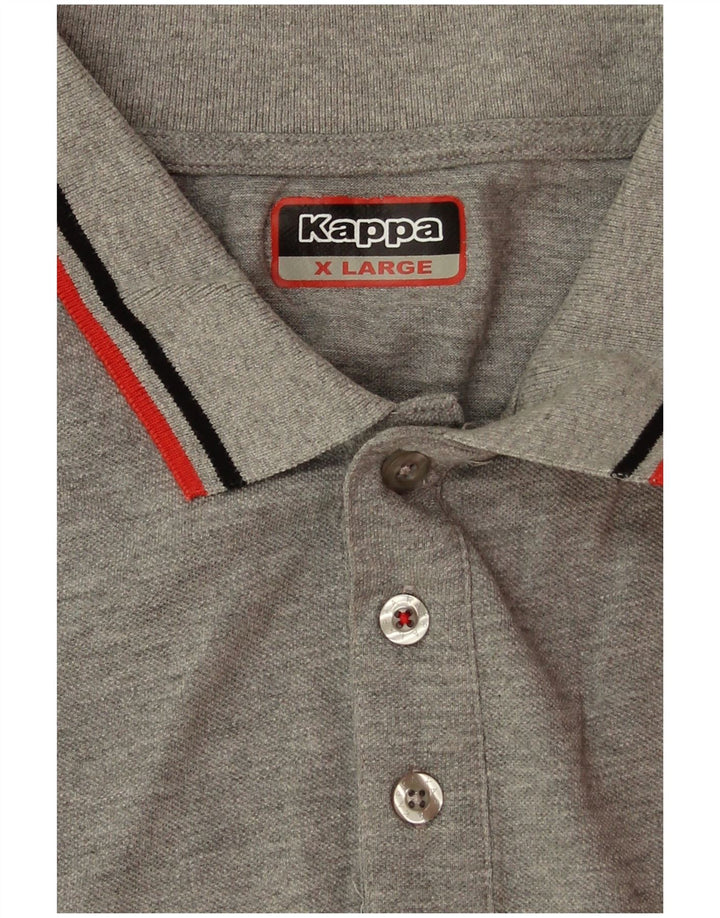 Kappa Polo Homme XL Gris Moucheté
