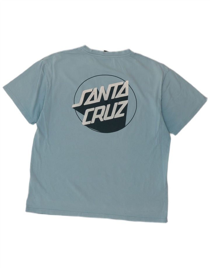 Santa Cruz T-Shirt Graphique Homme Bleu Moyen Coton